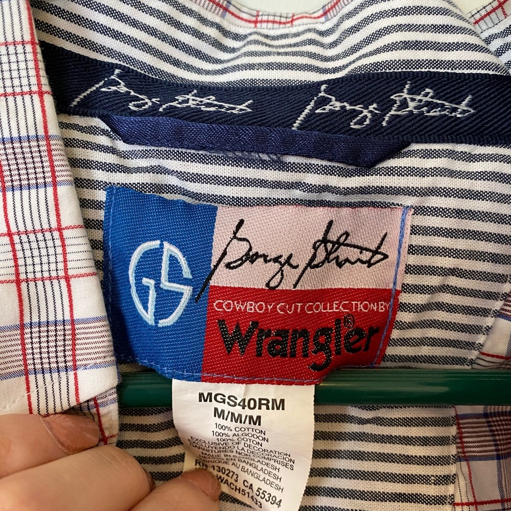 George Strait Wrangle Button Down Men’s Size M - image 2
